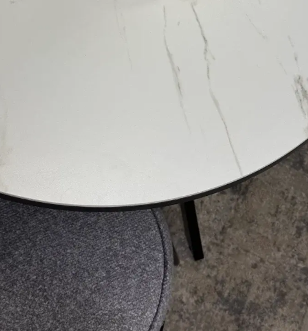 Стол KENNER DO1200 черный/керамика белая