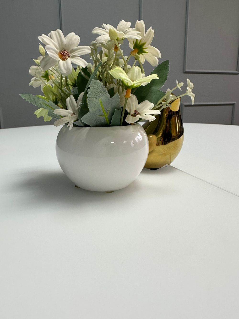 Стол KENNER K1000 белый/стекло белое сатин