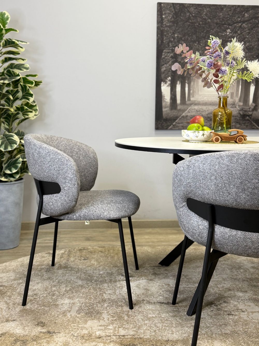 Стул KENNER 306SD черный/серый