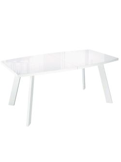 Стол KENNER SL1600 белый/стекло белое глянец