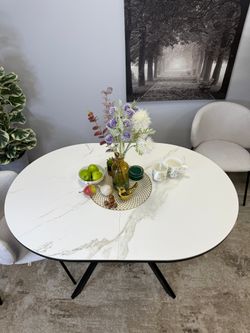 Стол KENNER DO1300 черный/керамика белая