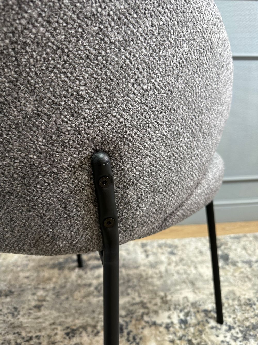 Комплект стульев 2шт KENNER 305SD черный/серый микробукле