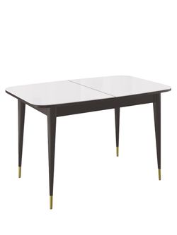 Стол KENNER 1200K венге/стекло белое глянец