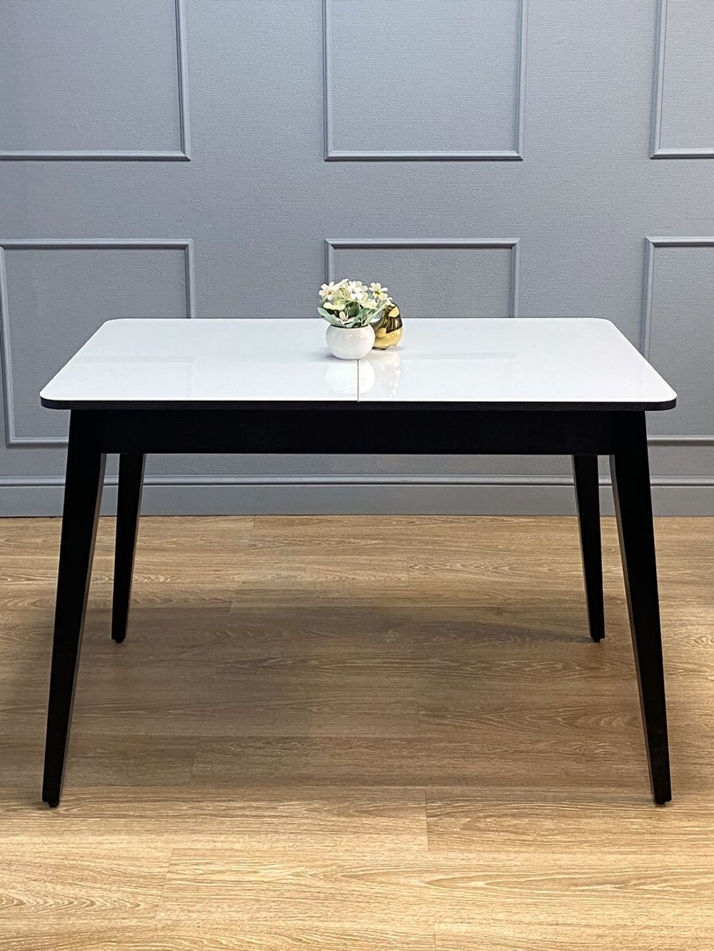 Стол KENNER 1100 М венге/стекло белое глянец