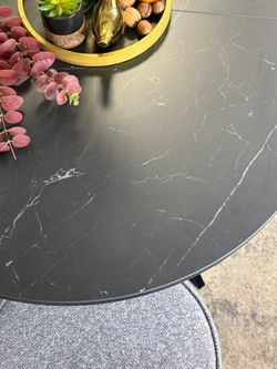 Стол KENNER DO1200 черный/керамика черная