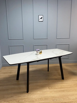 Стол KENNER AA1400 черный/керамика белая