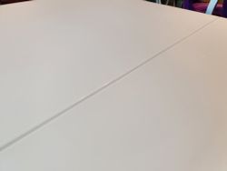 Стол KENNER 1200M белый/стекло белое сатин