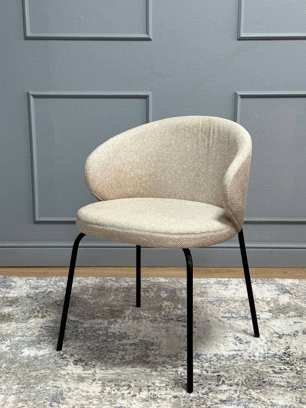 Комплект стульев 2шт KENNER 305SD черный/бежевый микробукле