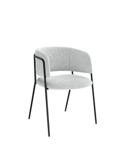 Стул KENNER 303SD черный/микробукле серебристый