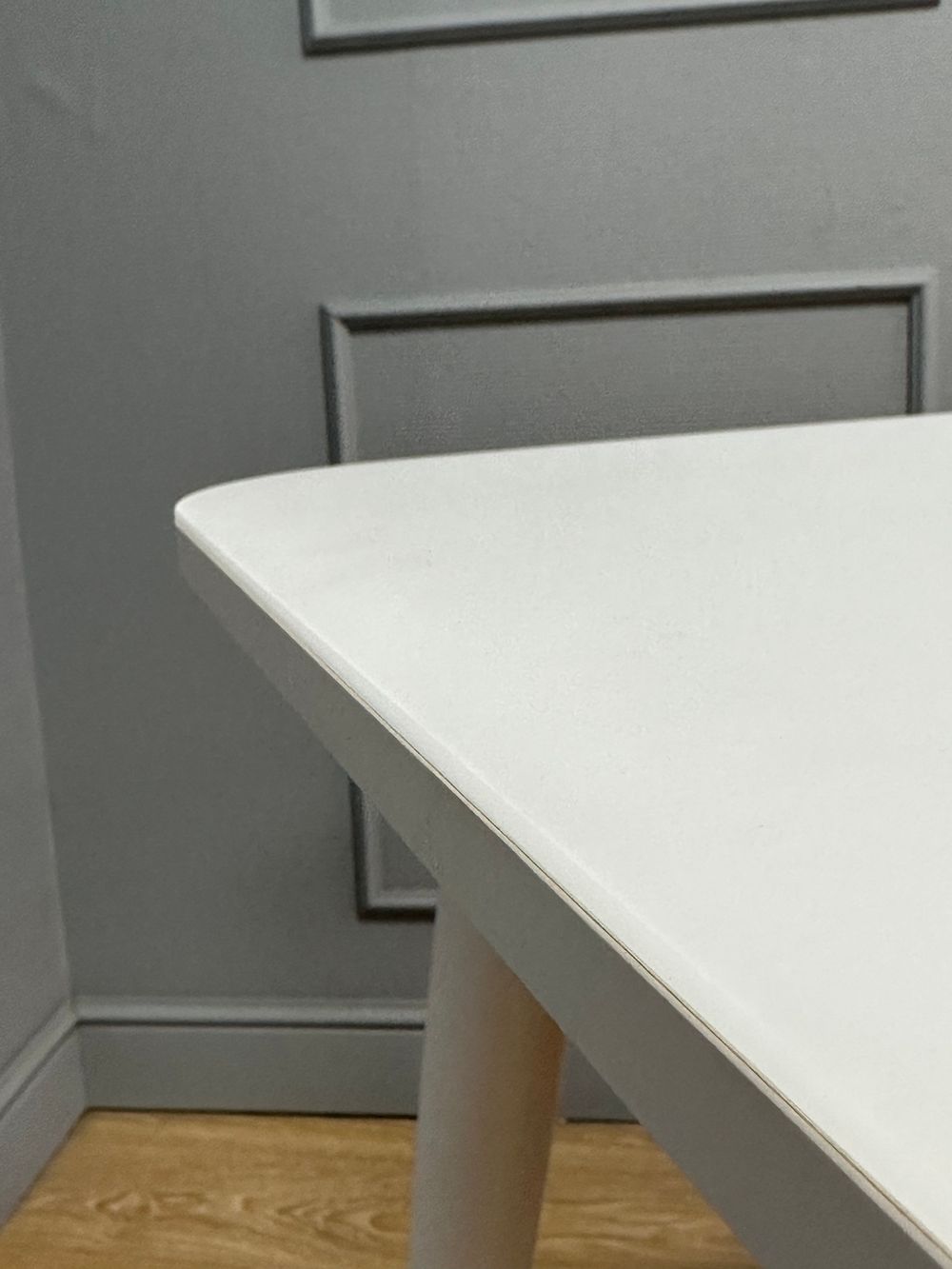 Стол KENNER K1200 белый/стекло белое сатин