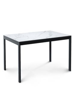 Стол Kenner LK1200, черный/керамика GLORIA WHITE арт.170190