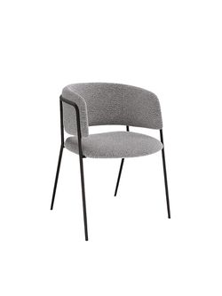 Стул KENNER 303SD черный/микробукле серый