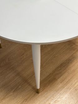 Стол KENNER K1000 белый/стекло белое сатин