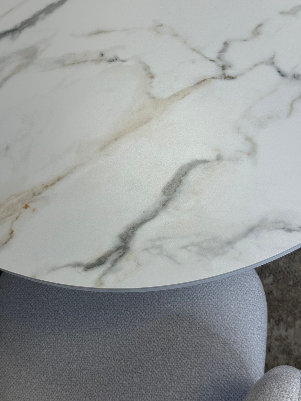 Стол KENNER LD2000 белый/керамика мрамор золотой