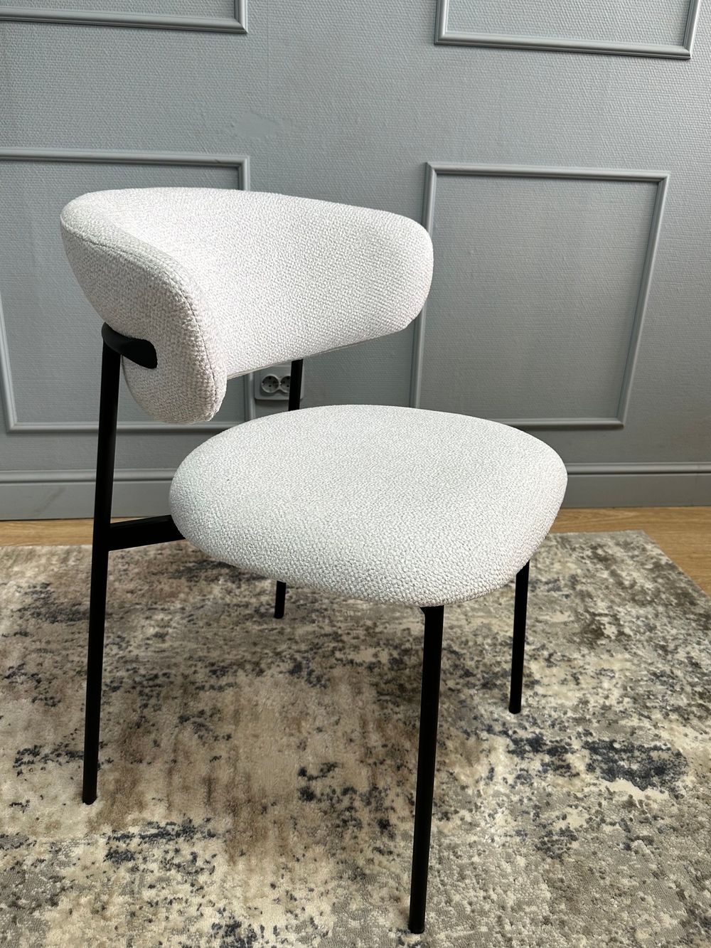 Комплект стульев 2шт KENNER 309SD черный/микробукле серебристый