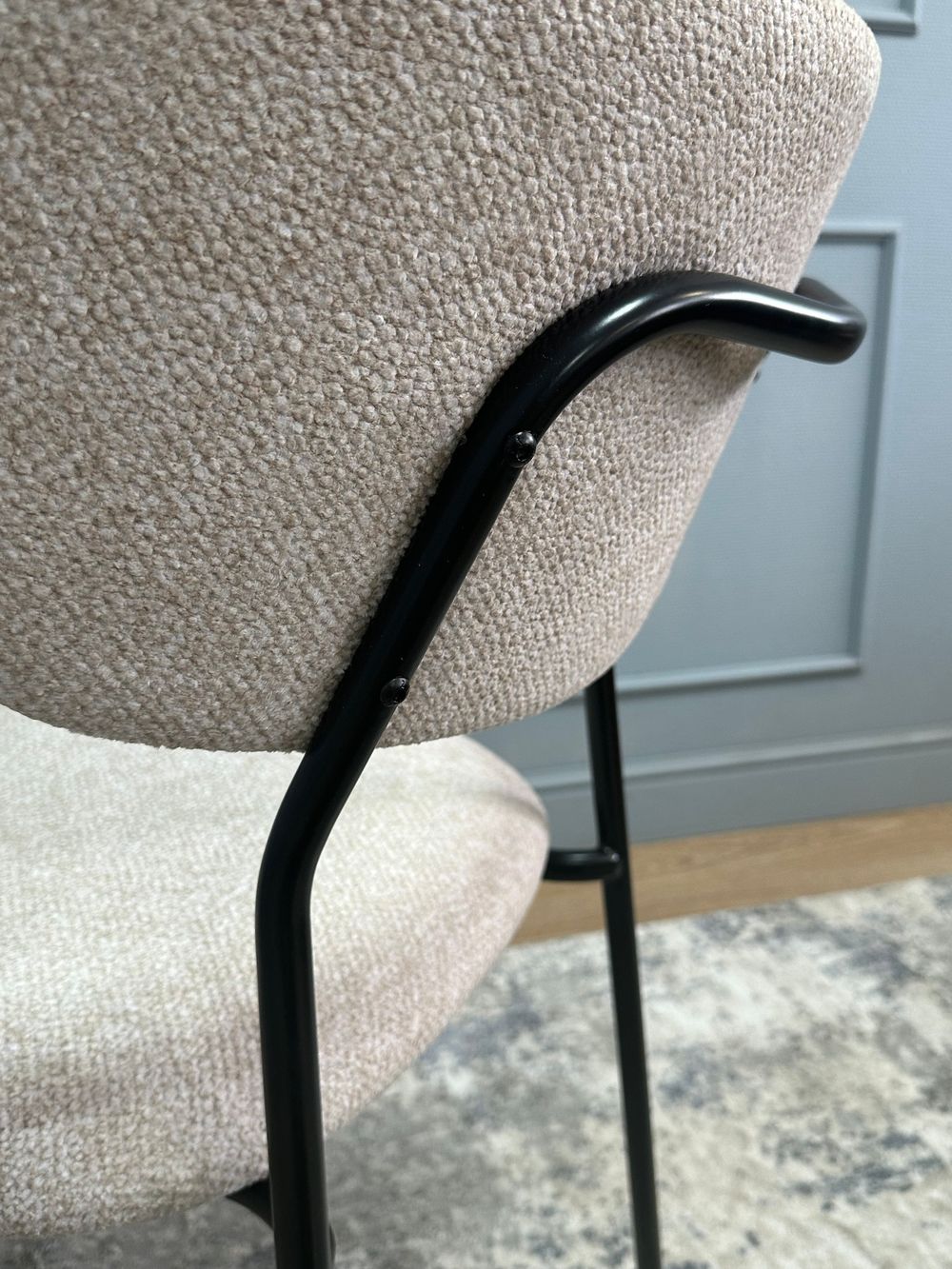 Комплект стульев 2шт KENNER 302SD черный/бежевый микробукле