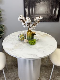 Стол Kenner LD900, белый/керамика мрамор белый глянец