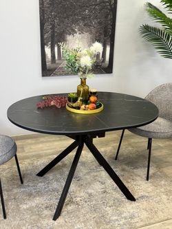 Стол KENNER DO1200 черный/керамика черная