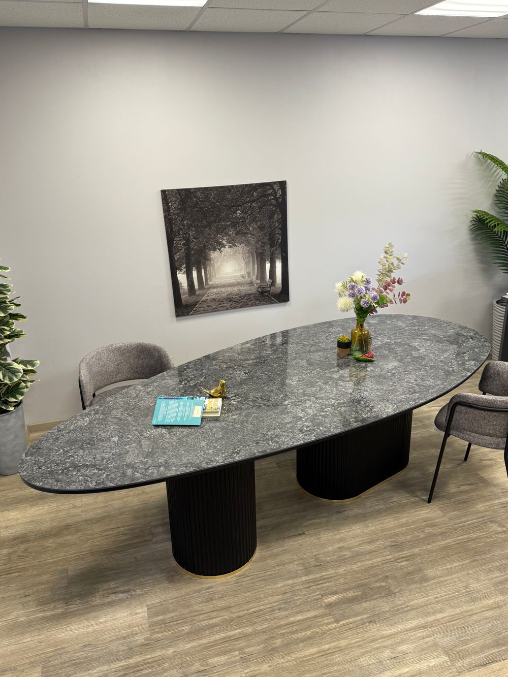 Стол Kenner LD2800, черный/керамика STARRY SKY BLACK