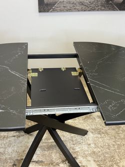 Стол KENNER R1000s черный/керамика черная