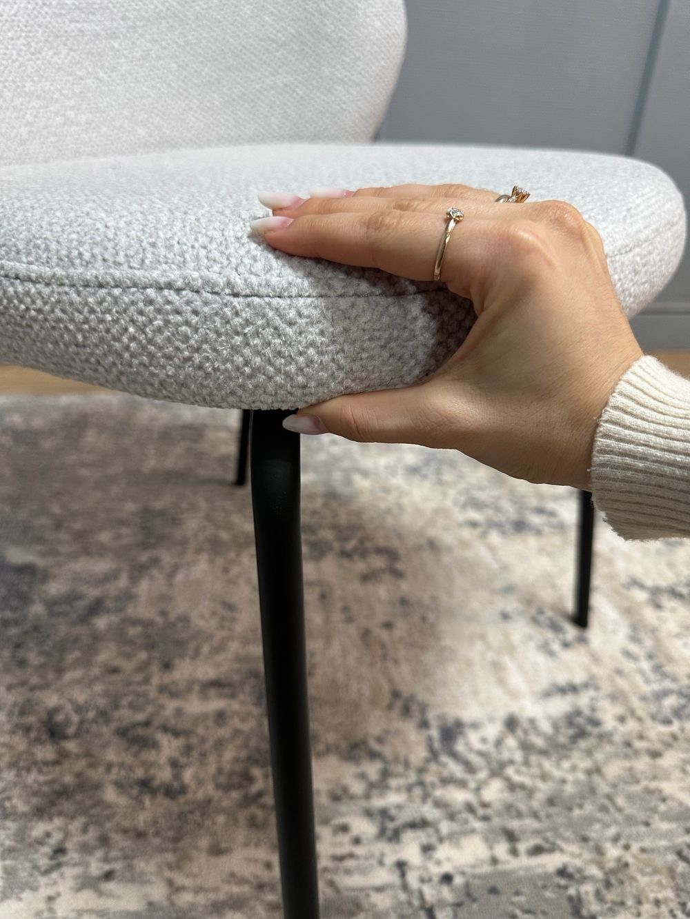 Комплект стульев 2шт KENNER 304SD черный/серебристый микробукле