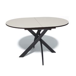 Стол KENNER B1300 венге/стекло крем сатин