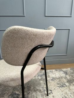 Комплект стульев 2шт KENNER 302SD черный/бежевый микробукле