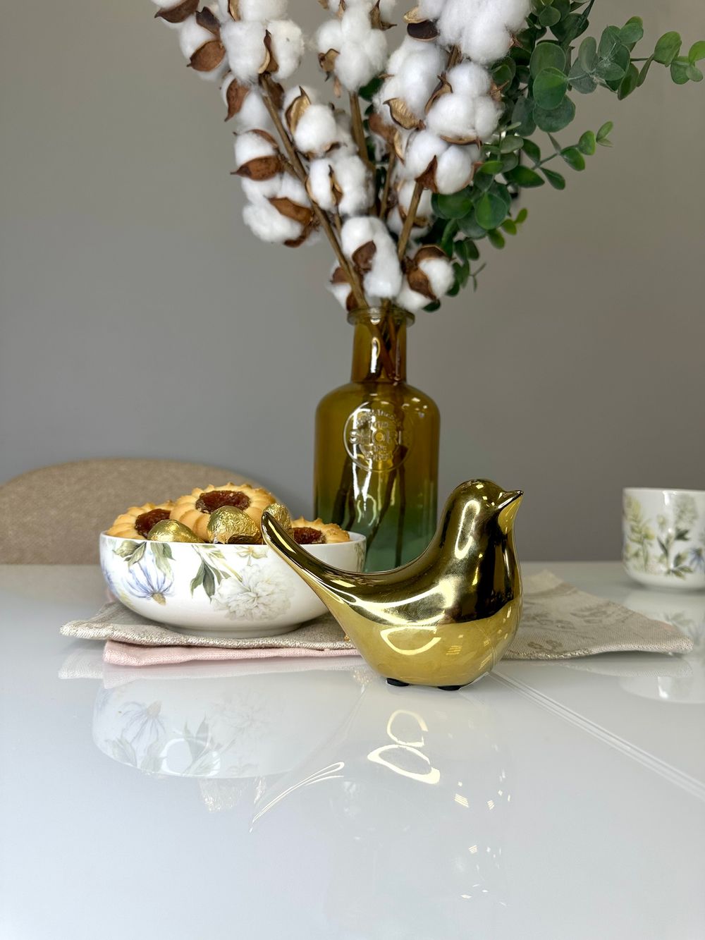 Стол KENNER 900K белый/стекло белое глянец