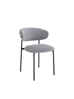 Стул KENNER 309SD черный/микробукле серый