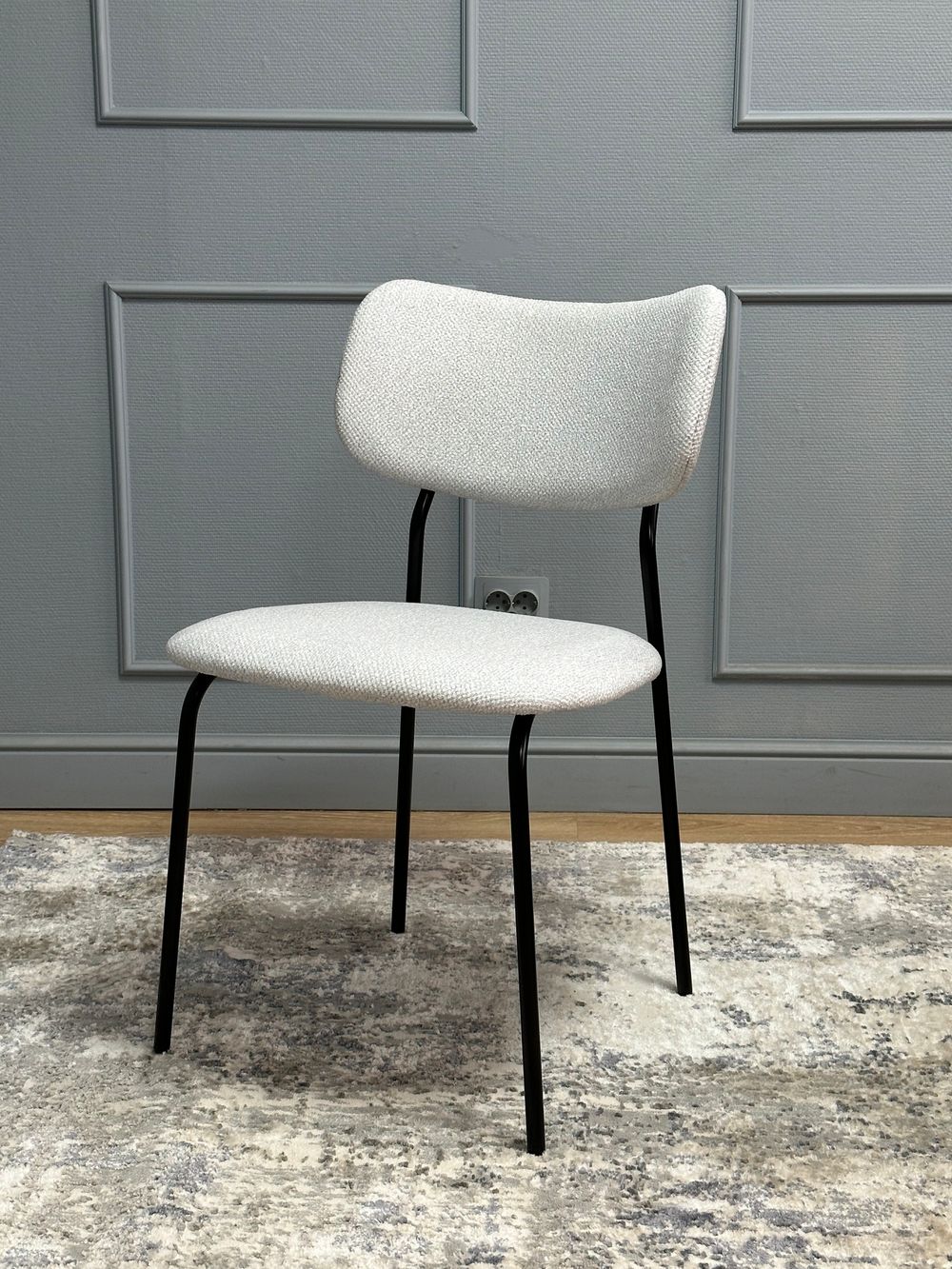 Комплект стульев 2шт KENNER 302SD черный/серебристый микробукле