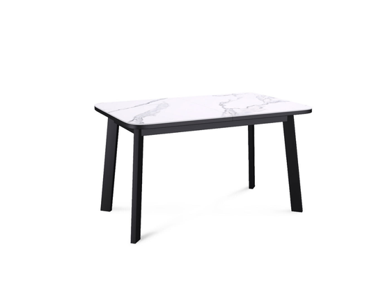 Стол KENNER AK1200 черный/GLORIA WHITE