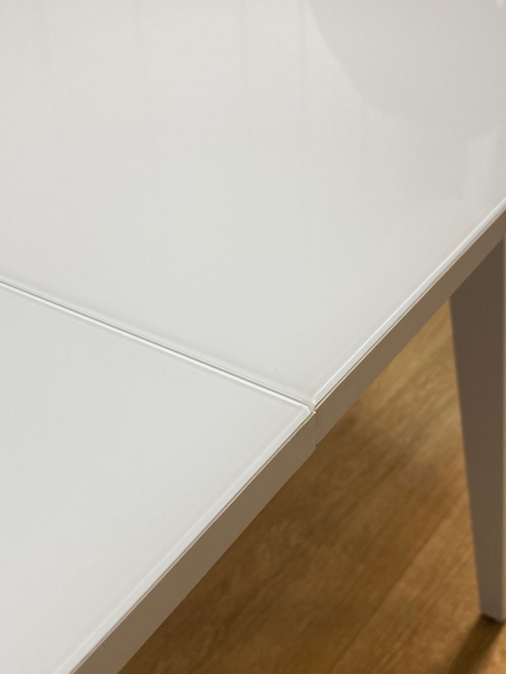 Стол KENNER 1300 М белый/стекло белое глянец