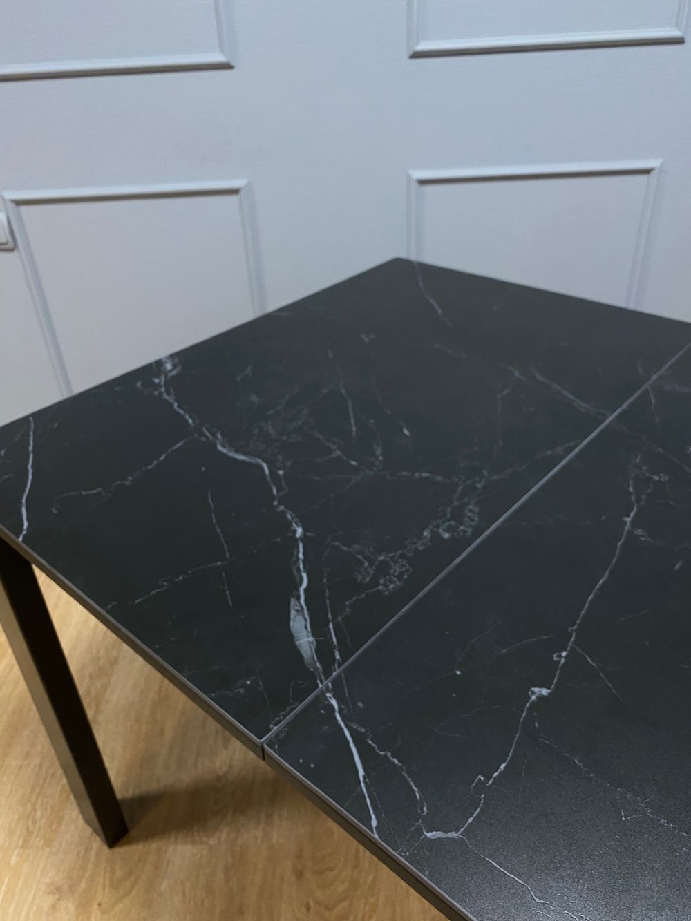 Стол KENNER BL1300 черный/керамика мрамор черный