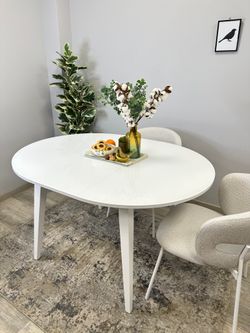 Стол KENNER 1000 М белый/стекло белое глянец