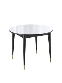 Стол KENNER 1000K венге/стекло белое глянец