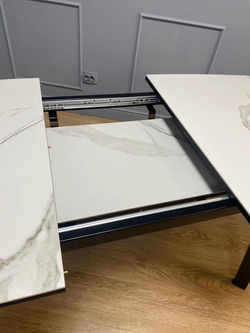 Стол KENNER AA1400 черный/керамика белая