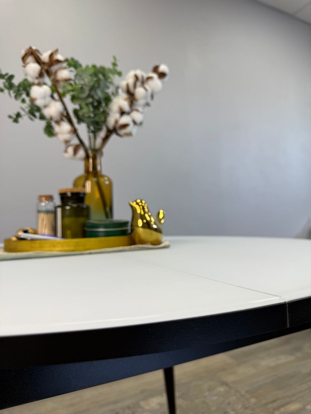 Стол KENNER K1000 венге/стекло белое сатин