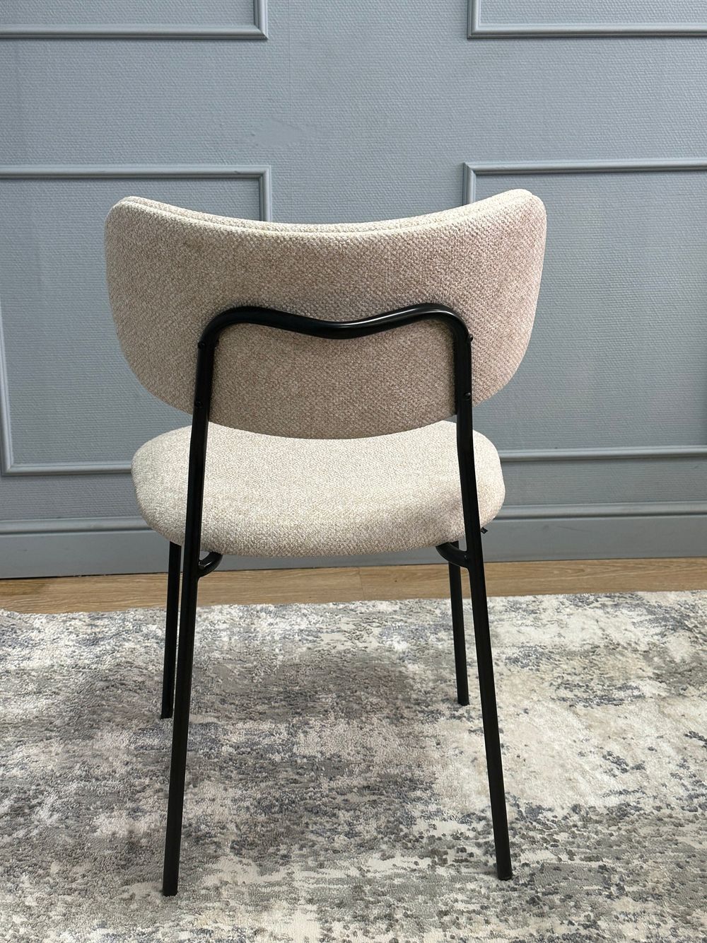 Комплект стульев 2шт KENNER 302SD черный/бежевый микробукле