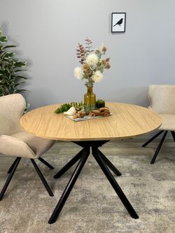 Стол KENNER DO1100 черный/дуб натуральный