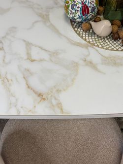 Стол KENNER SL1600 белый/керамика белая глянец