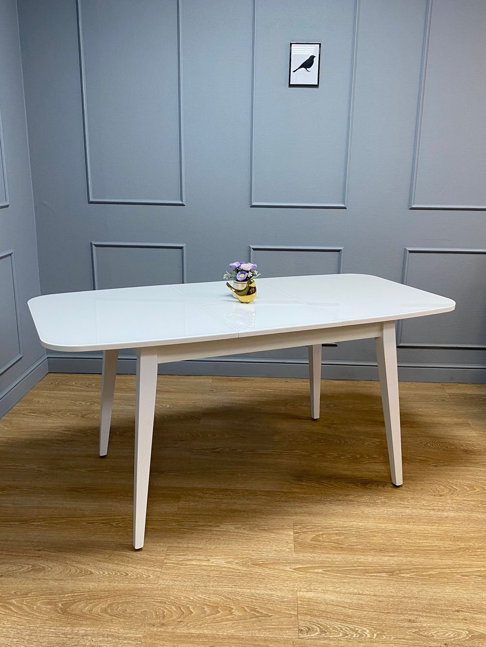 Стол KENNER 1200M белый/стекло белое глянец