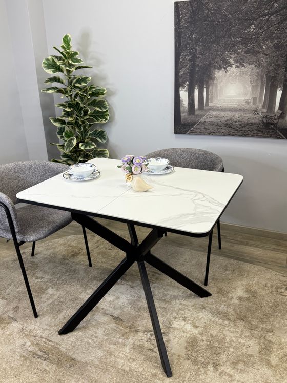 Стол Kenner BK900, белый/керамика CARLA LARKIN