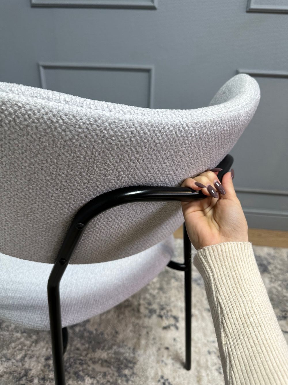 Комплект стульев 2шт KENNER 302SD черный/серебристый микробукле