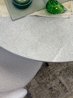 Стол KENNER RR900 черный/мрамор светло-серый