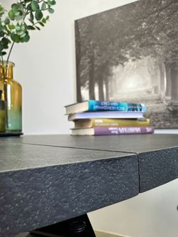 Стол KENNER DR1100 черный/сланец черный