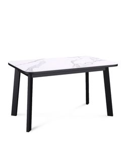 Стол KENNER AK1200 черный/GLORIA WHITE