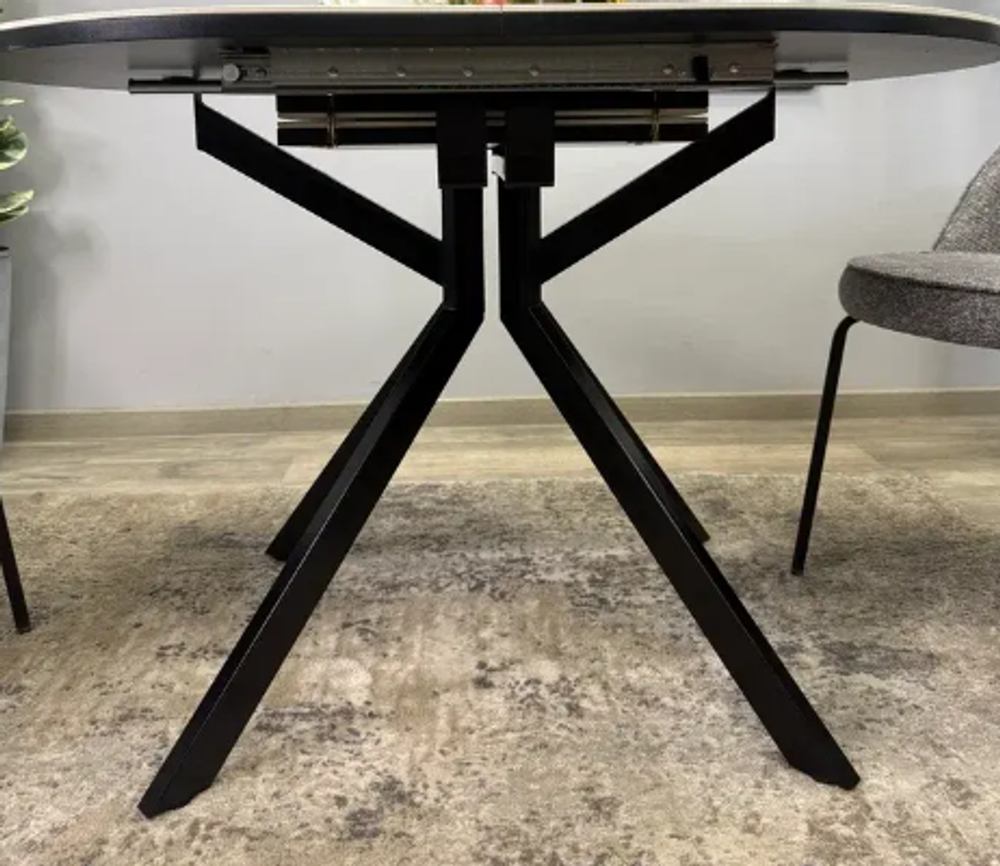 Стол KENNER DO1200 черный/керамика белая