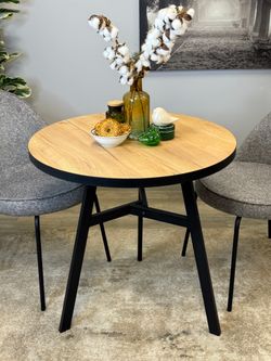 Стол KENNER ER750 черный/дуб крафт золотой