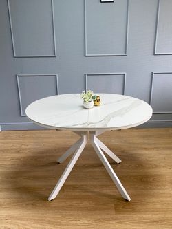 Стол KENNER DO1100 белый/керамика мрамор белый