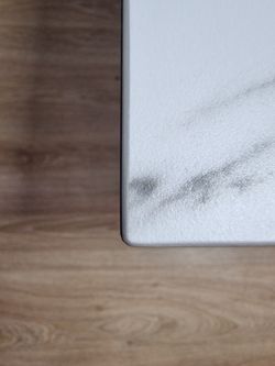 Стол KENNER ML1400 черный/керамика мрамор белый